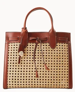 Dooney & Bourke Textured Leather|Shoulder Bags<Boldrini Vienna Tassel Bag Saddle