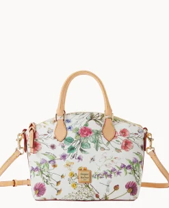 Dooney & Bourke Spring Style|Printed Fabric<Botanical Collection Geena Satchel White