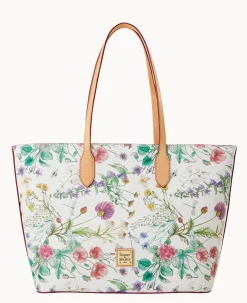 Dooney & Bourke Spring Style|Fresh Florals<Botanical Collection Large Tote White