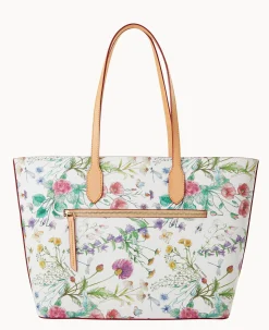 Dooney & Bourke Spring Style|Fresh Florals<Botanical Collection Large Tote White