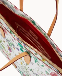 Dooney & Bourke Spring Style|Fresh Florals<Botanical Collection Large Tote White