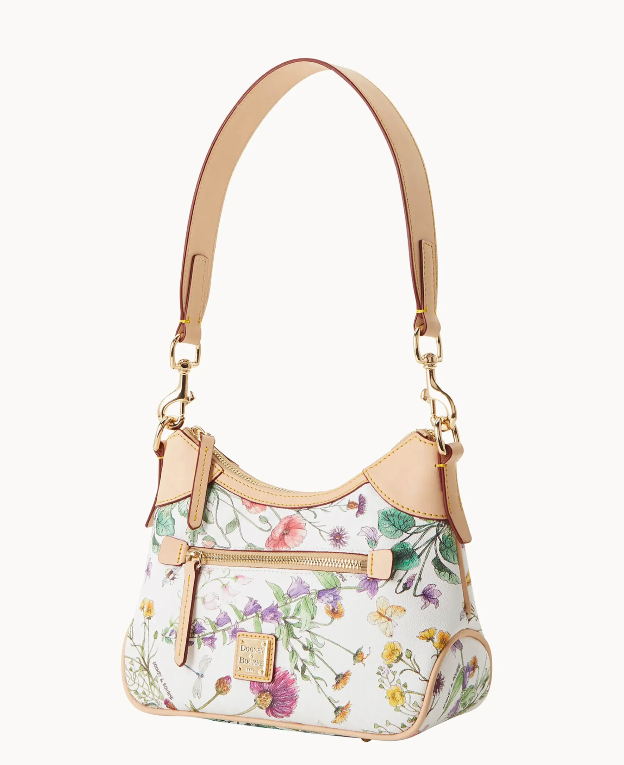Dooney & Bourke Spring Style|Fresh Florals<Botanical Collection Small Hobo White
