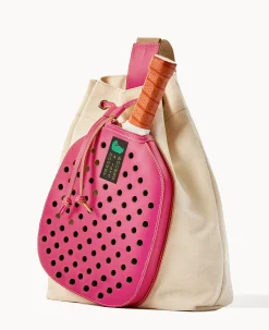 Dooney & Bourke The Canvas Collection|Spring Style<Canvas Pickleball Sling Natural Hot Pink