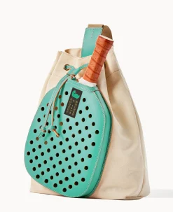 Dooney & Bourke The Canvas Collection|Spring Style<Canvas Pickleball Sling Natural Aqua
