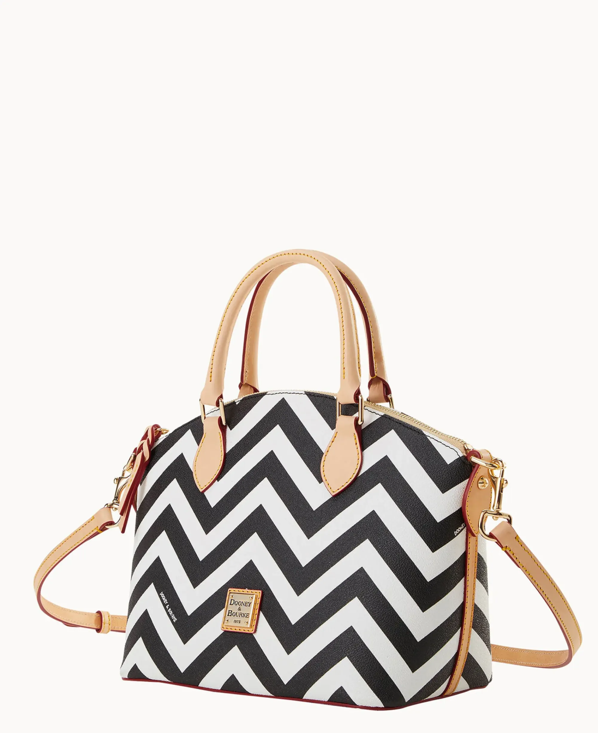 Dooney & Bourke The Chevron Collection|Spring Style<Chevron Geena Satchel Black