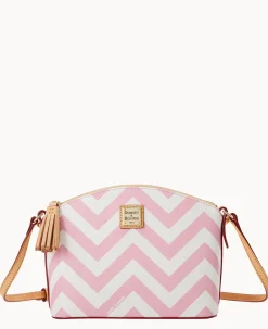 Dooney & Bourke The Chevron Collection|Spring Style<Chevron Robin Crossbody Pink