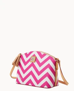Dooney & Bourke The Chevron Collection|Spring Style<Chevron Robin Crossbody Fuchsia