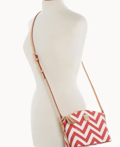 Dooney & Bourke The Chevron Collection|Spring Style<Chevron Robin Crossbody Red