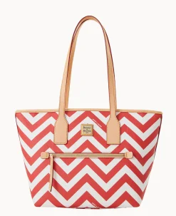 Dooney & Bourke The Chevron Collection|Spring Style<Chevron Small Tote Red