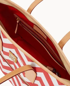Dooney & Bourke The Chevron Collection|Spring Style<Chevron Small Tote Red