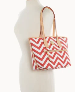 Dooney & Bourke The Chevron Collection|Spring Style<Chevron Small Tote Red