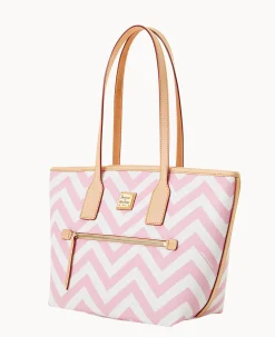 Dooney & Bourke The Chevron Collection|Spring Style<Chevron Small Tote Pink