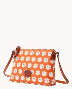 Dooney & Bourke Game Day Ready|Printed Fabric<Collegiate University Crossbody Pouchette Clemson