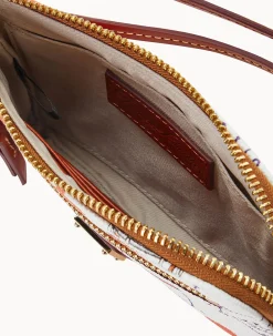 Dooney & Bourke Grab and Go|Wristlets<Collegiate University Zip Around Wristlet Clemson