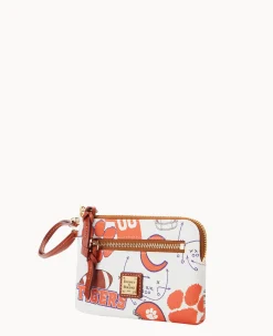 Dooney & Bourke Grab and Go|Wristlets<Collegiate University Zip Around Wristlet Clemson