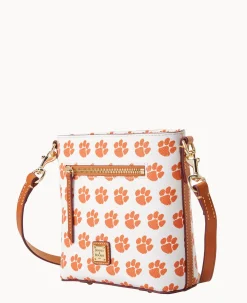 Dooney & Bourke Game Day Ready|Printed Fabric<Collegiate University Small Zip Crossbody CLEMSON