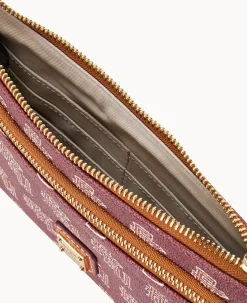 Dooney & Bourke Grab and Go|Wristlets<Collegiate Florida State Double Zip Wristlet Florida State University