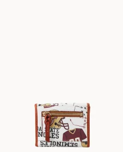Dooney & Bourke Grab and Go|Wallets<Collegiate Flap Credit Card Wallet FLORIDA STATE