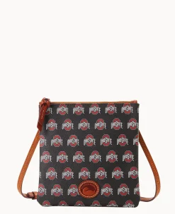 Dooney & Bourke Game Day Ready|Printed Fabric<Collegiate University North South Top Zip Crossbody Ohio State