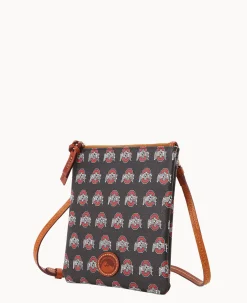 Dooney & Bourke Game Day Ready|Printed Fabric<Collegiate University North South Top Zip Crossbody Ohio State