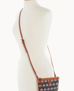 Dooney & Bourke Game Day Ready|Printed Fabric<Collegiate University Large Slim Crossbody Ohio State