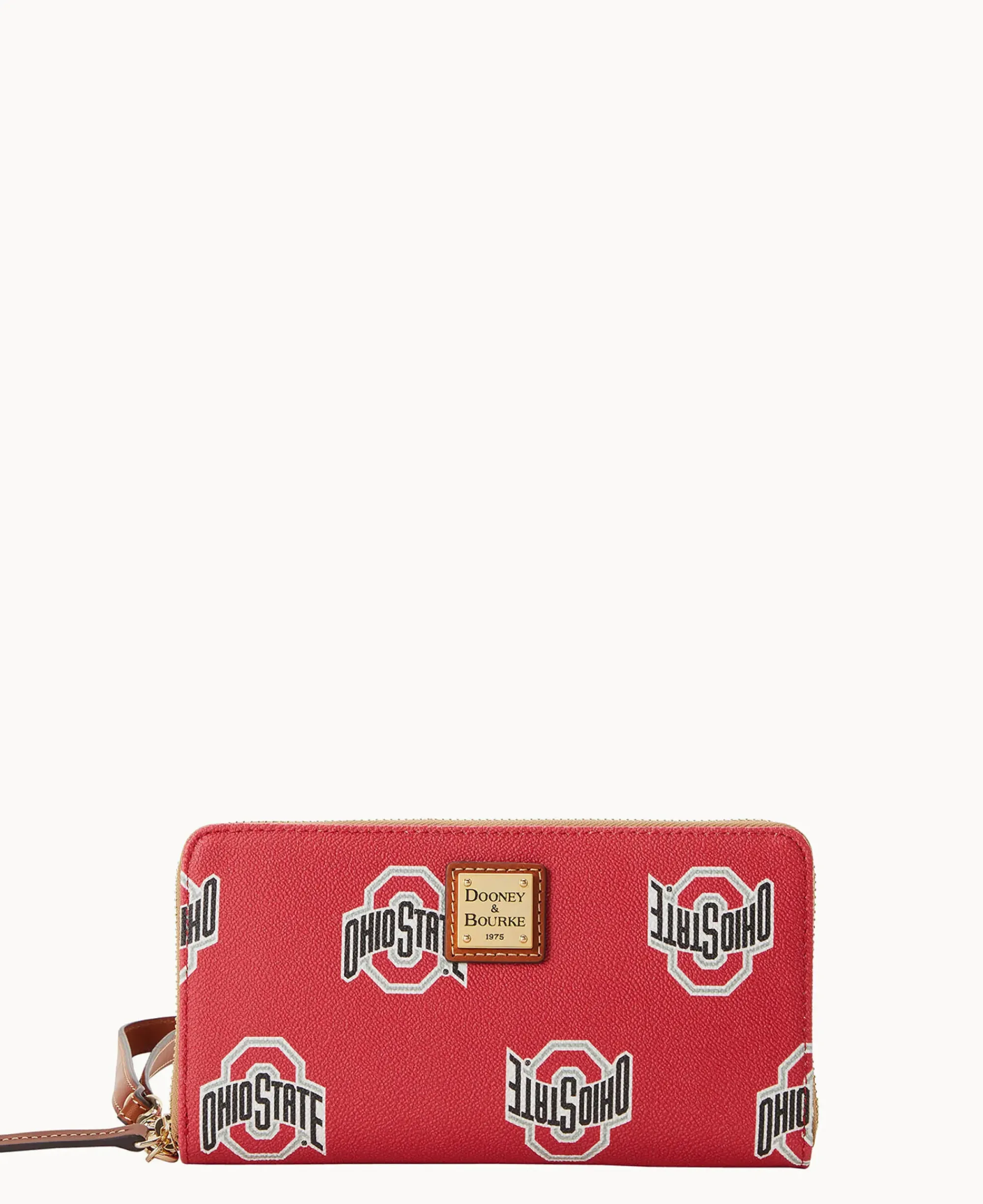 Dooney & Bourke Grab and Go|Wristlets<Collegiate University Large Zip Around Wristlet Ohio State