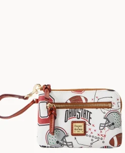 Dooney & Bourke Grab and Go|Wristlets<Collegiate University Zip Around Wristlet OHIO STATE