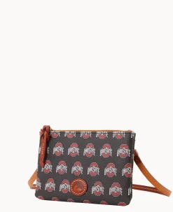 Dooney & Bourke Game Day Ready|Printed Fabric<Collegiate University Top Zip Crossbody Ohio State
