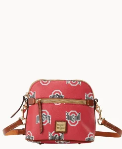 Dooney & Bourke Printed Fabric|Mini Bags<Collegiate University Domed Crossbody Ohio State