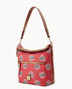 Dooney & Bourke Printed Fabric|Shoulder Bags<Collegiate University Large Sac Ohio State