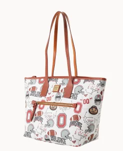 Dooney & Bourke Game Day Ready|Printed Fabric<Collegiate University Tote OHIO STATE