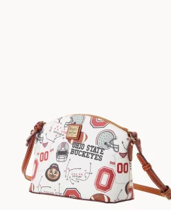Dooney & Bourke Game Day Ready|Printed Fabric<Collegiate University Suki Crossbody Ohio State