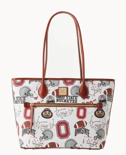Dooney & Bourke Game Day Ready|Printed Fabric<Collegiate University Tote OHIO STATE