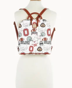 Dooney & Bourke Game Day Ready|Printed Fabric<Collegiate University Zip Pod Backpack Ohio State