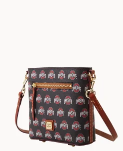 Dooney & Bourke Game Day Ready|Printed Fabric<Collegiate University Small Zip Crossbody OHIO STATE