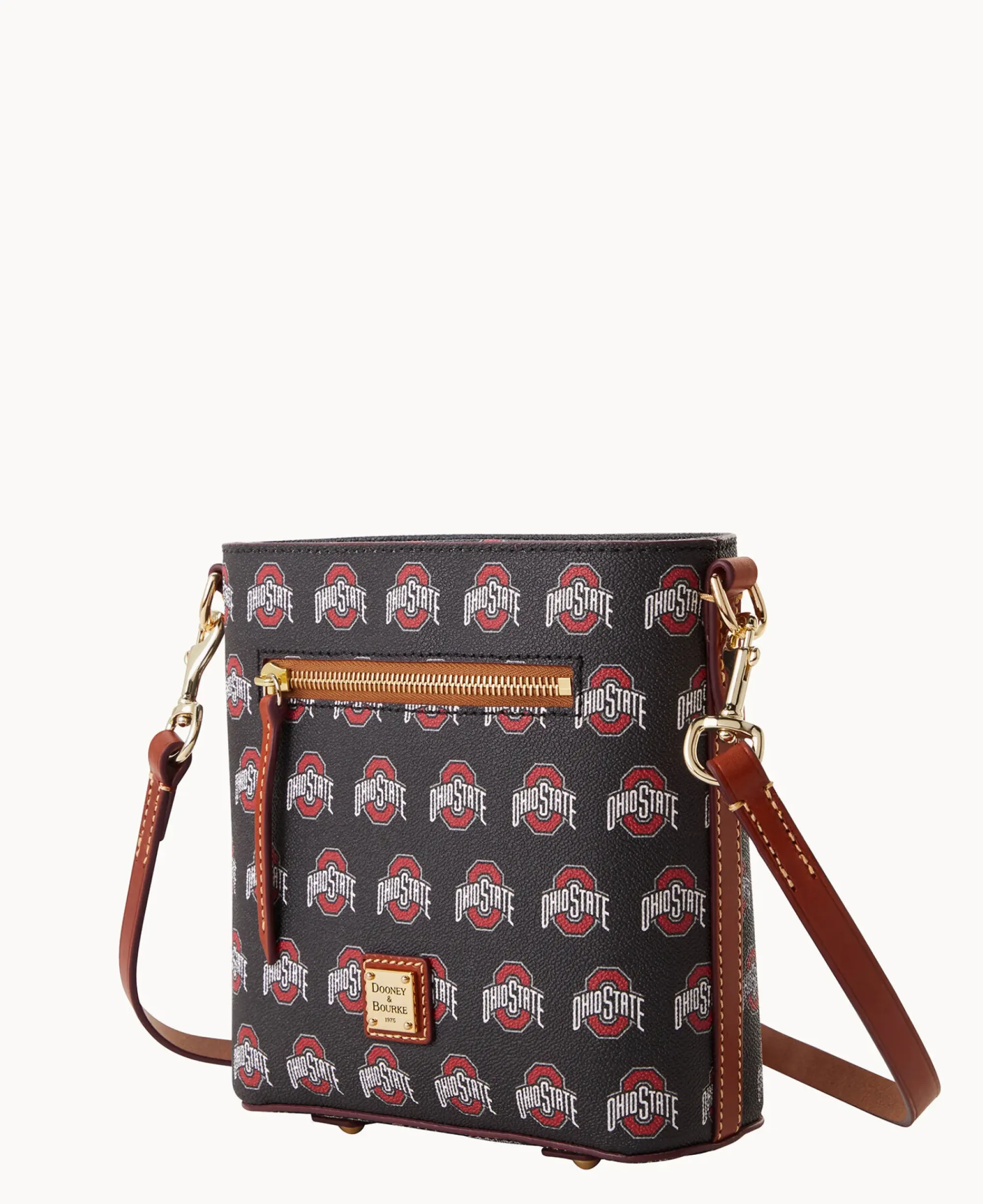Dooney & Bourke Game Day Ready|Printed Fabric<Collegiate University Small Zip Crossbody OHIO STATE