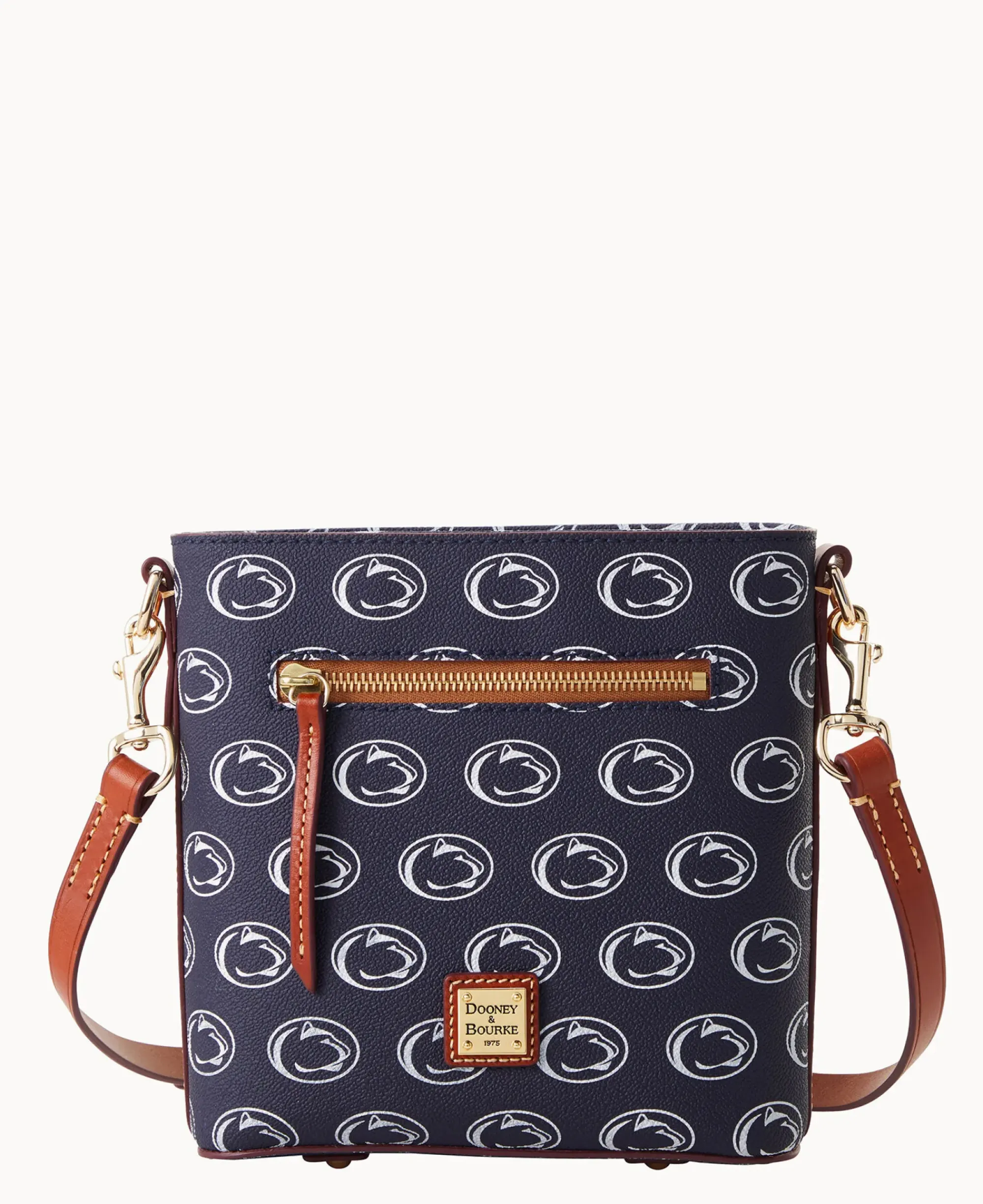 Dooney & Bourke Game Day Ready|Printed Fabric<Collegiate University Small Zip Crossbody PENN STATE