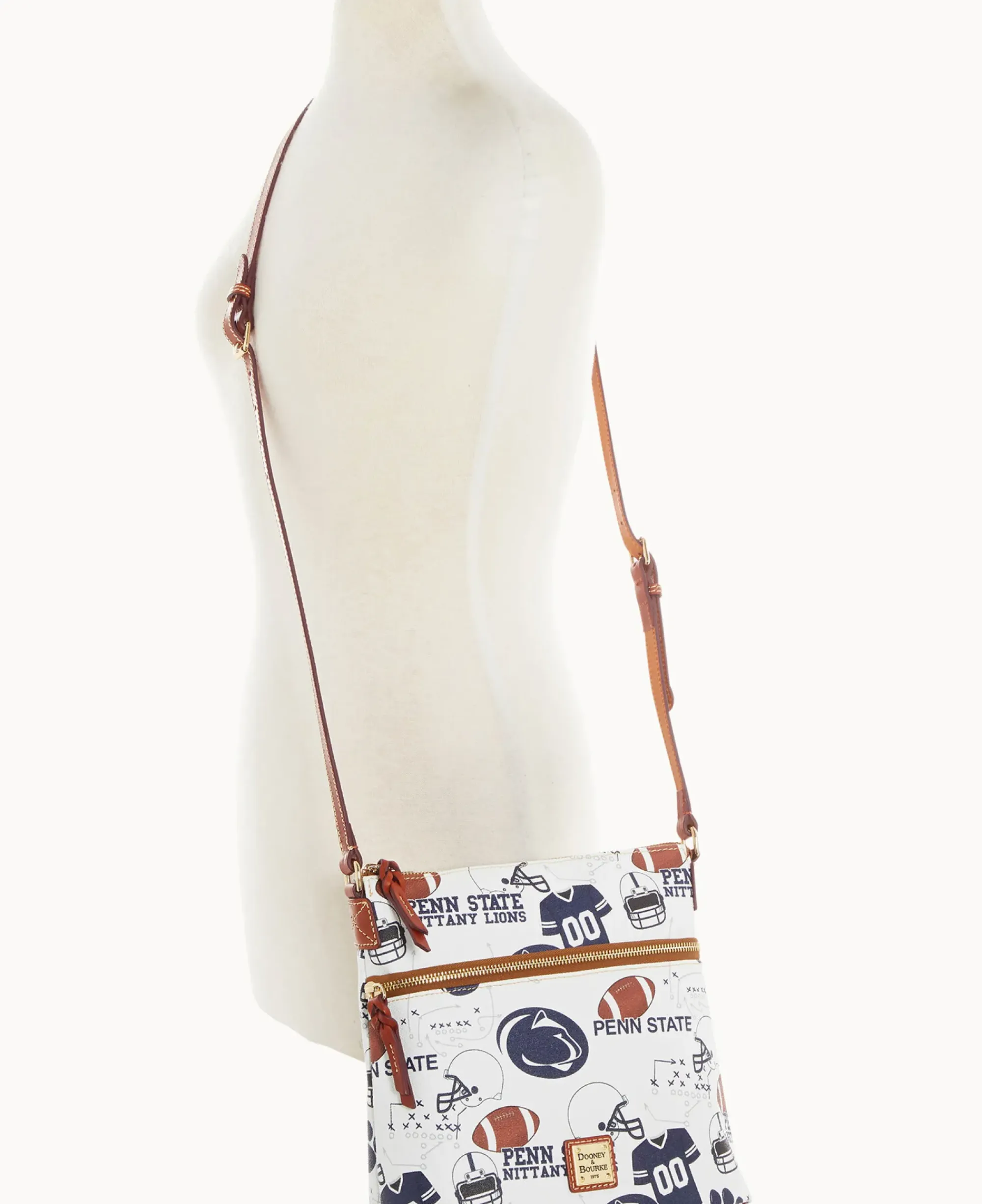 Dooney & Bourke Game Day Ready|Printed Fabric<Collegiate University Crossbody PENN STATE