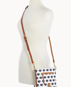 Dooney & Bourke Game Day Ready|Printed Fabric<Collegiate University Small Zip Crossbody PENN STATE