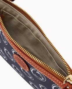 Dooney & Bourke Game Day Ready|Printed Fabric<Collegiate University Large Slim Crossbody Penn State