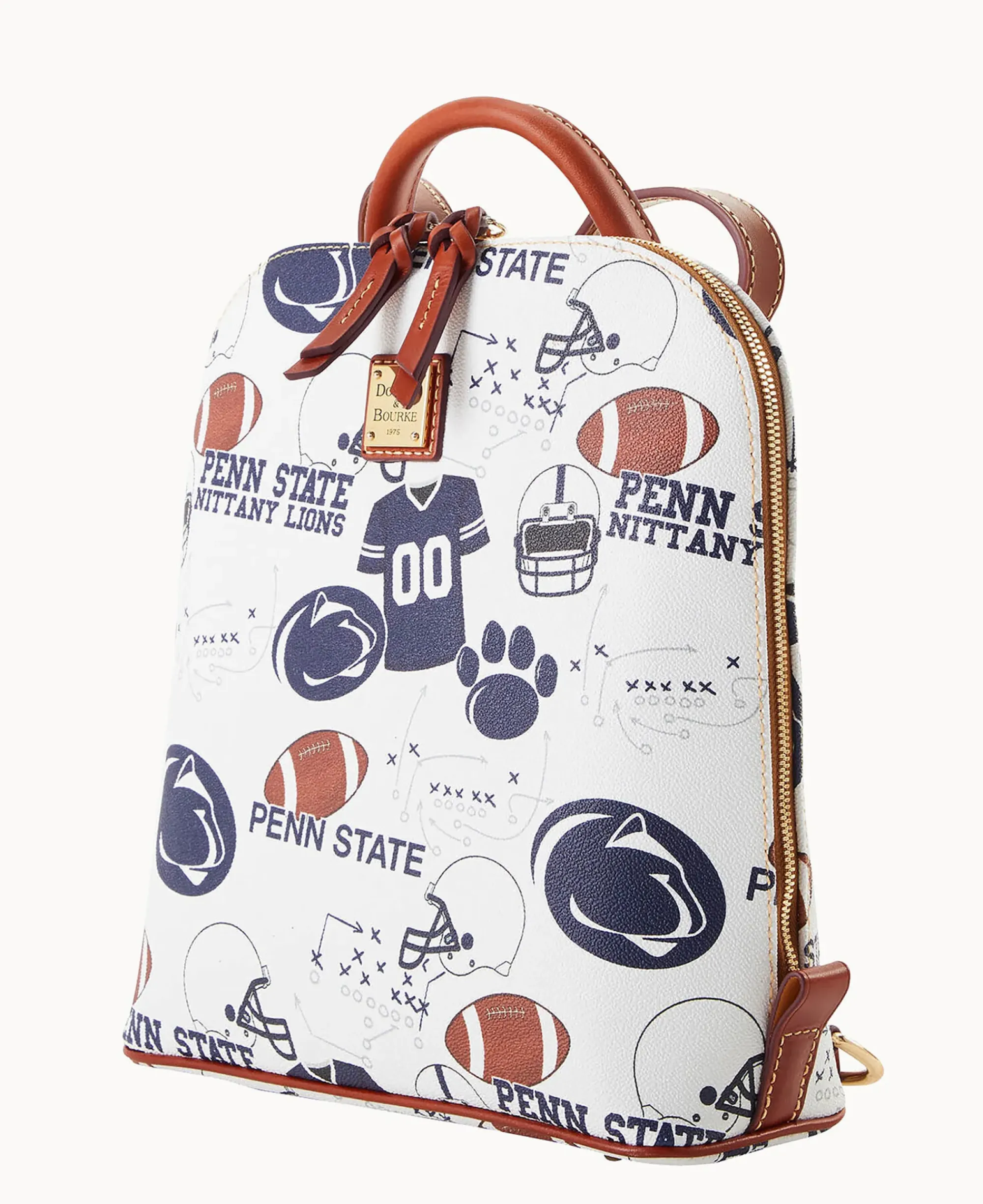 Dooney & Bourke Game Day Ready|Printed Fabric<Collegiate University Zip Pod Backpack Penn State