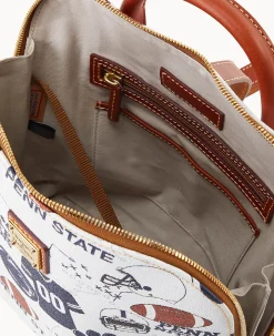 Dooney & Bourke Game Day Ready|Printed Fabric<Collegiate University Zip Pod Backpack Penn State