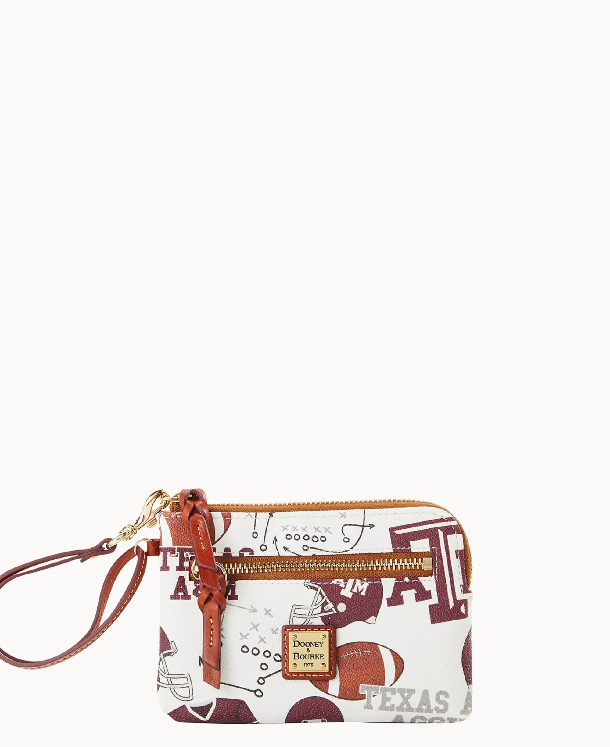 Dooney & Bourke Grab and Go|Wristlets<Collegiate Texas Achr(38)M University Zip Around Wristlet Texas A&M