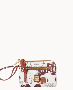 Dooney & Bourke Grab and Go|Wristlets<Collegiate Texas Achr(38)M University Zip Around Wristlet Texas A&M