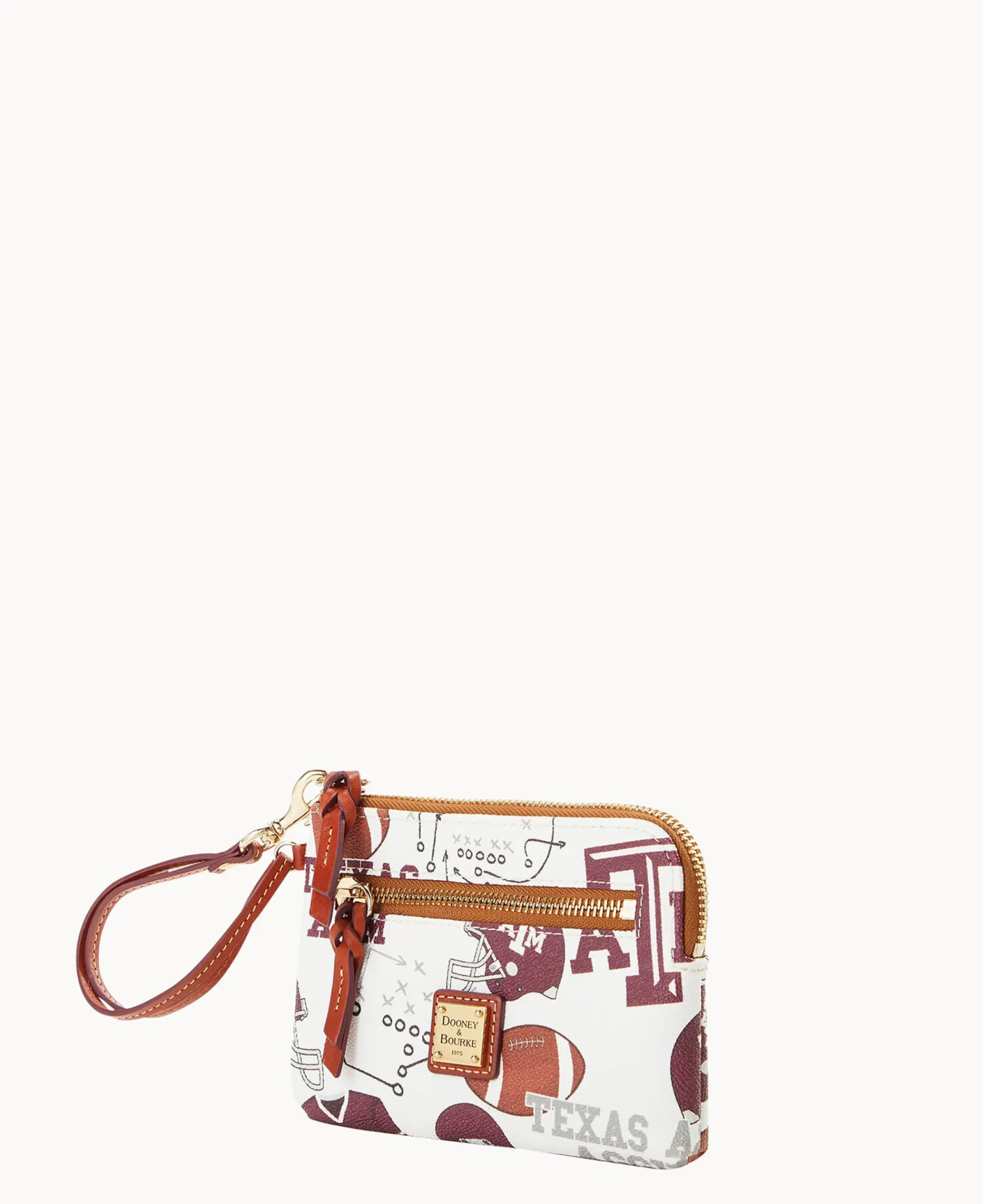 Dooney & Bourke Grab and Go|Wristlets<Collegiate Texas Achr(38)M University Zip Around Wristlet Texas A&M