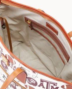 Dooney & Bourke Game Day Ready|Printed Fabric<Collegiate Texas Achr(38)M University Tote TEXAS A&M