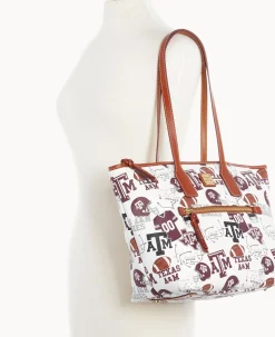 Dooney & Bourke Game Day Ready|Printed Fabric<Collegiate Texas Achr(38)M University Tote TEXAS A&M