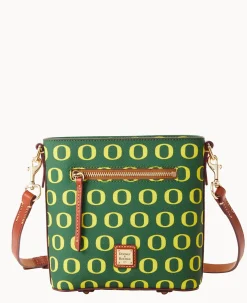 Dooney & Bourke Game Day Ready|Printed Fabric<Collegiate University of Small Zip Crossbody OREGON