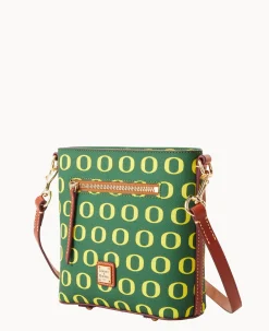 Dooney & Bourke Game Day Ready|Printed Fabric<Collegiate University of Small Zip Crossbody OREGON