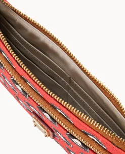 Dooney & Bourke Grab and Go|Wristlets<Collegiate a Double Zip Wristlet University of Georgi